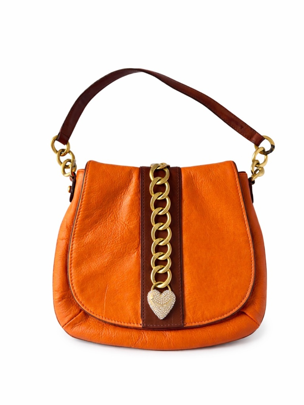 Y2K Juicy Couture Citrus Leather Crescent Bag